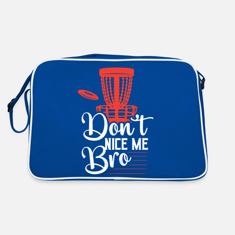 Don’t Nice Me Bro Disc Golf Frisbee Sac Retro
