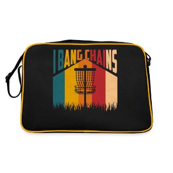 I Bang Chains Frisbee Disc Golf - Retro Tasche - Schwarz/Gold - Hinten