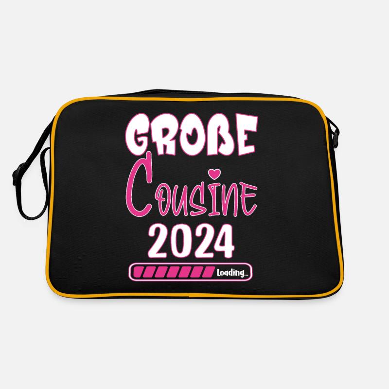 Grosse Cousine 2024 loading Ankündigung Retro Tasche