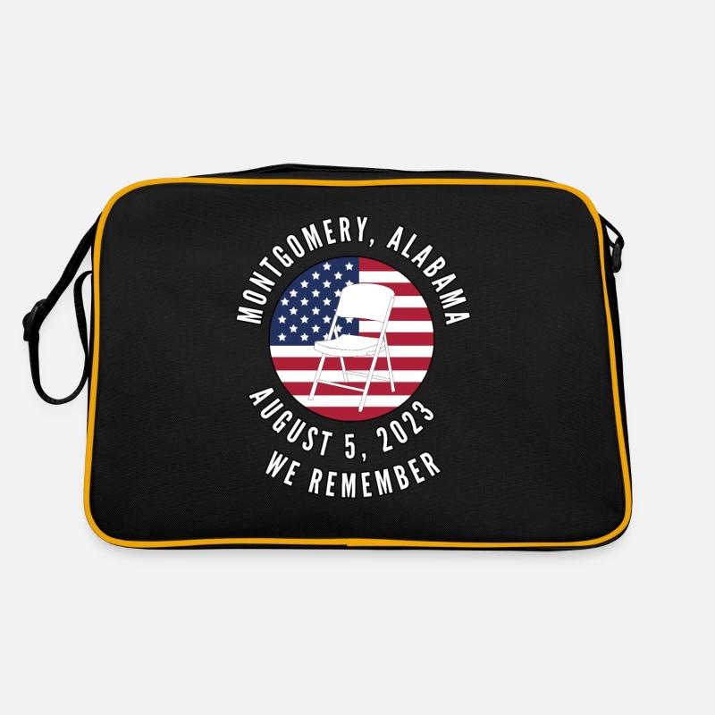 Weißer Klappstuhl August 5, 2023 Montgomery Alab Retro Tasche
