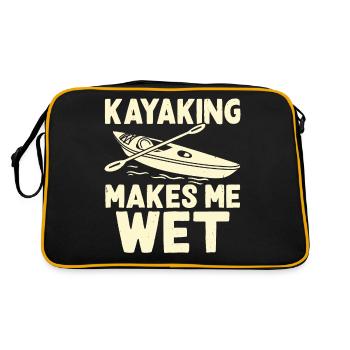 Kayak Kayaker Kayaker - Retro Bag - black/gold - Back