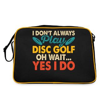 Discgolf Disc Golf - Retro Bag - black/gold - Back