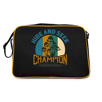Hide And Seek Champion Fungus Mycologist - Retro Bag - black/gold - Back