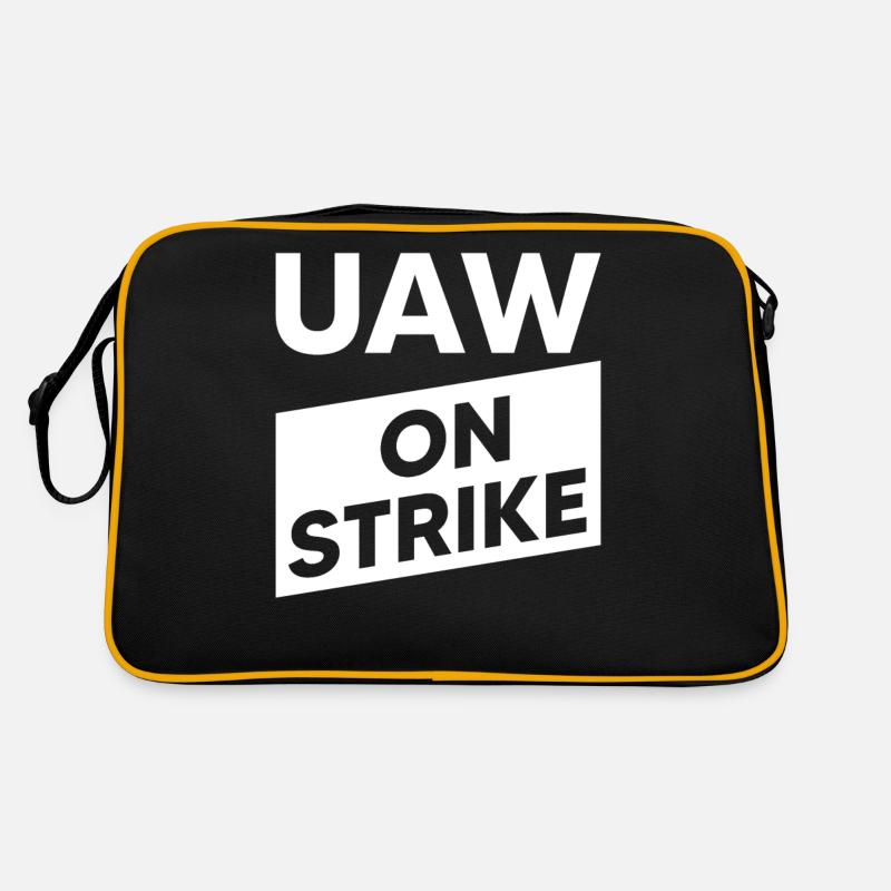 UAW en grève - Unis pour un contrat solide Sac Retro