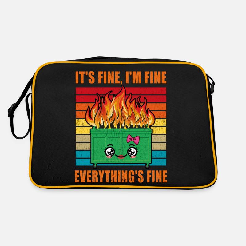 Feu de benne à ordures C’est bien que ce soit bon pour moi Sac Retro