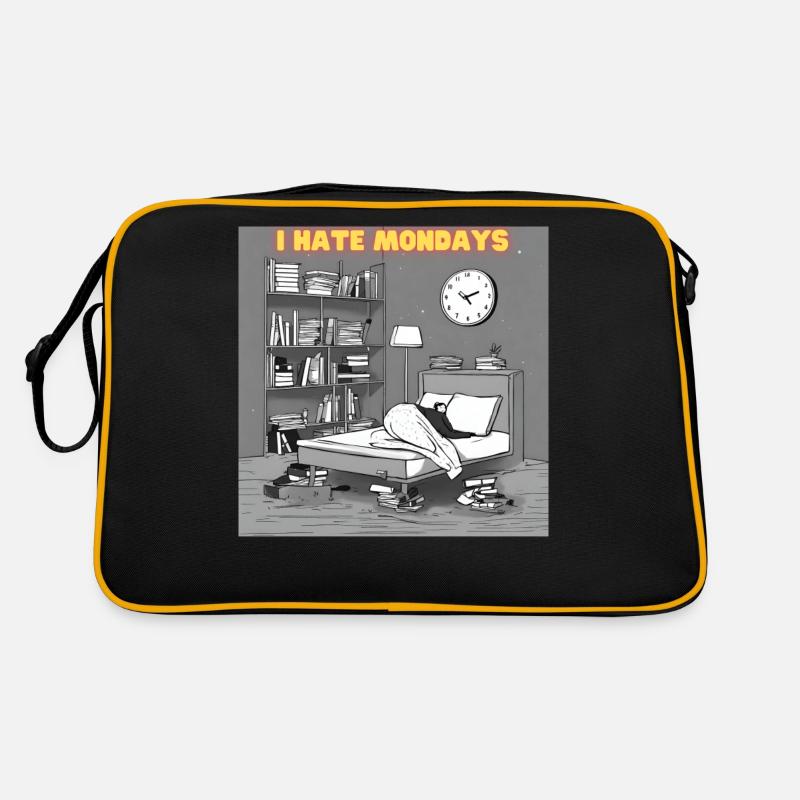 Morning grouch - I hate montage Retro Bag