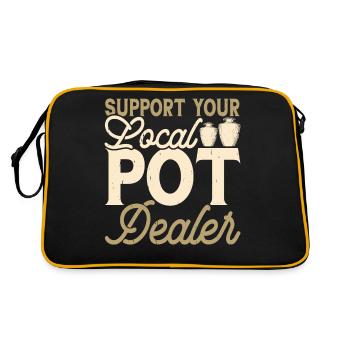 Pottery Pottery Pottery - Retro Bag - black/gold - Back