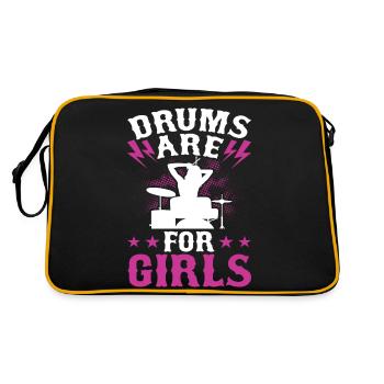 Batterie Batteur Batteur - Sac Retro - noir/or - Dos