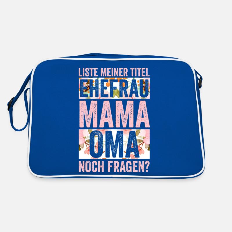 Ehefrau Mutter Großmutter Mama Oma Retro Tasche