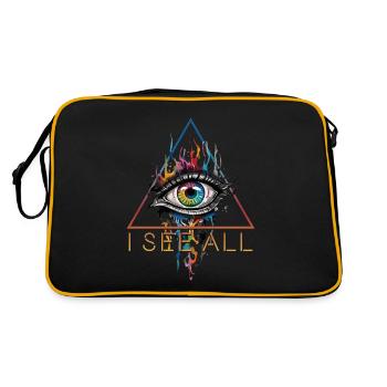 Je vois tout - L’œil qui voit tout - Sac Retro - noir/or - Dos