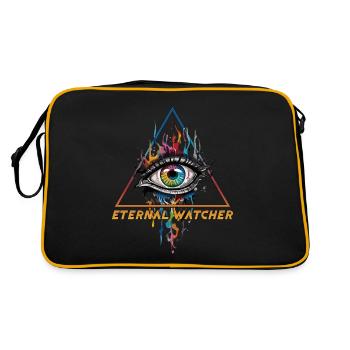 Eternal Watcher - All-Seeing Eye - Retro Bag - black/gold - Back