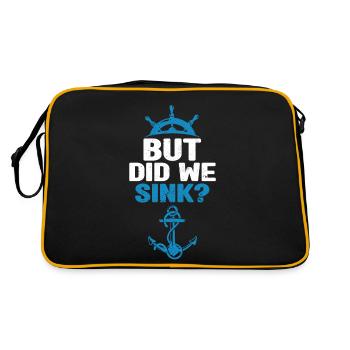 But have we sunk Funny sailboat sail - Retro Bag - black/gold - Back