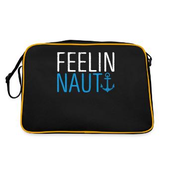 Feeling Nauti Funny Sailing Sailing Captain Boat - Sac Retro - noir/or - Dos