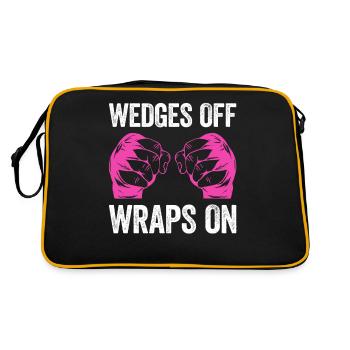 Muay Thai Boxing - Retro Tasche - Schwarz/Gold - Hinten