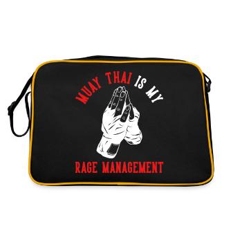 Muay Thai Boxe - Sac Retro - noir/or - Dos