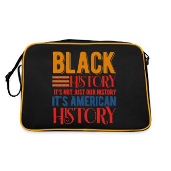 Black History Month Black History - Retro Bag - black/gold - Back