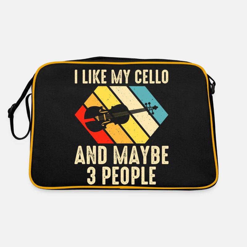 Cello Cellist Retro Bag