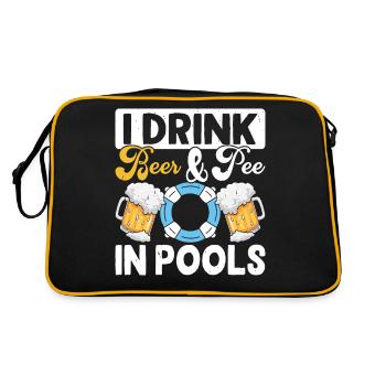 Swimming Swimmers - Retro Bag - black/gold - Back