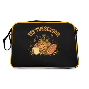 It's the season pumpkin spice latte - Retro Bag - black/gold - Back