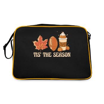It's the season pumpkin spice latte - Retro Bag - black/gold - Back