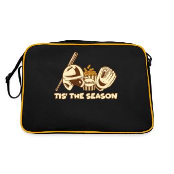 La saison Baseball Peanut Case Casque - Sac Retro - noir/or - Dos