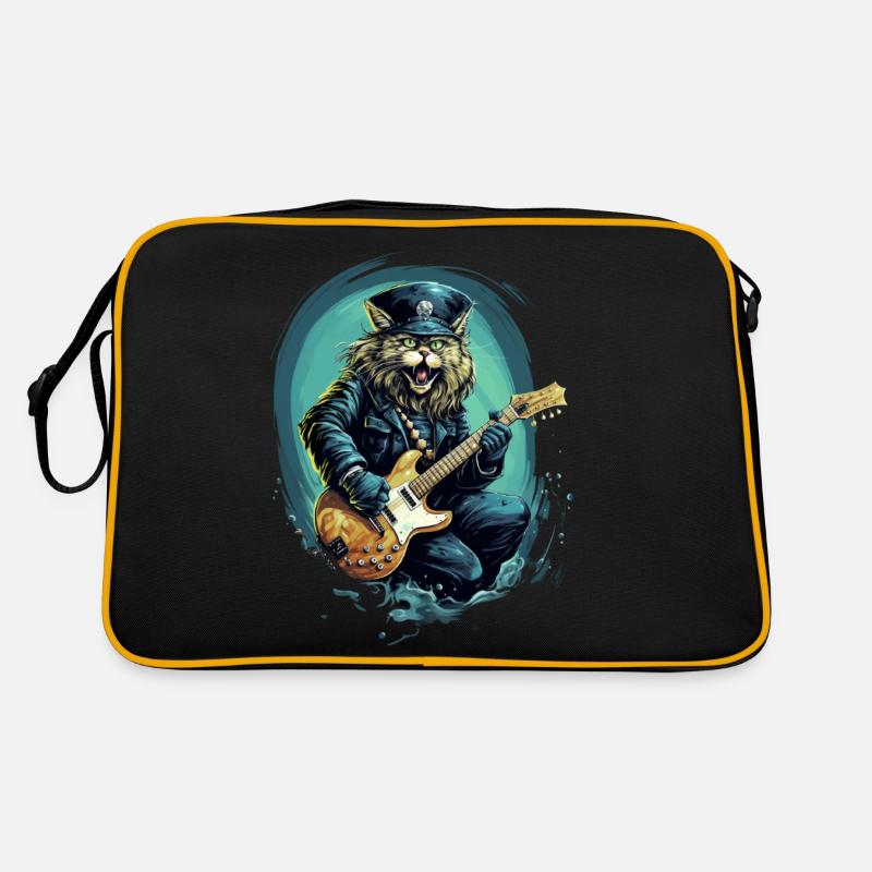Rock n Roll Katze Retro Tasche