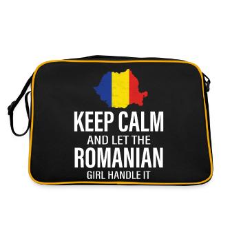 Restez calme et laissez la fille roumaine s’en occuper Roma - Sac Retro - noir/or - Dos