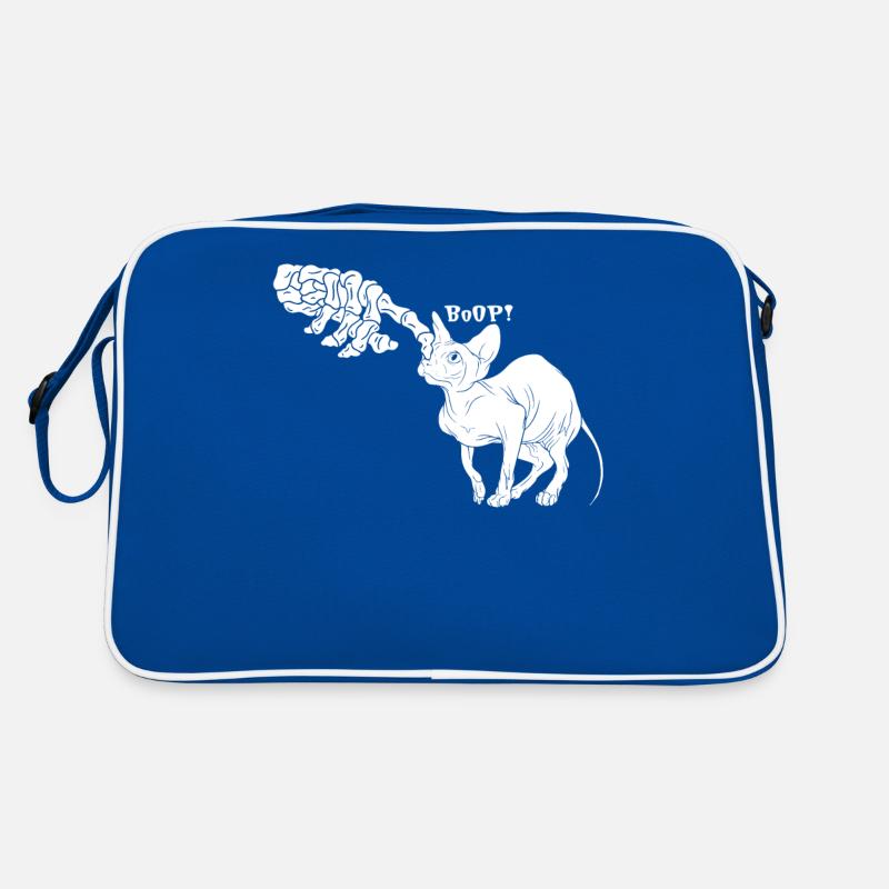 Spooky Boop Skeleton Hand Touch Nose Cat Costume Retro Bag