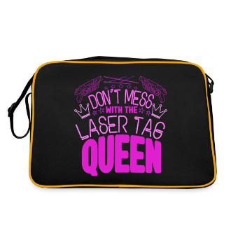 Ne plaisantez pas avec le Laser Tag Queen Laser Tag - Sac Retro - noir/or - Dos