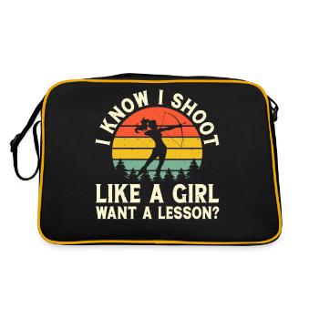 Archer Archery - Retro Bag - black/gold - Back