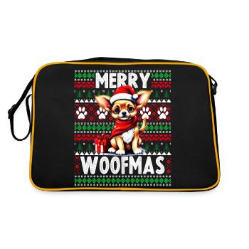 Fur Parent Christmas - Chihuahua Dog Lover Ugly Ch - Retro Bag - black/gold - Back