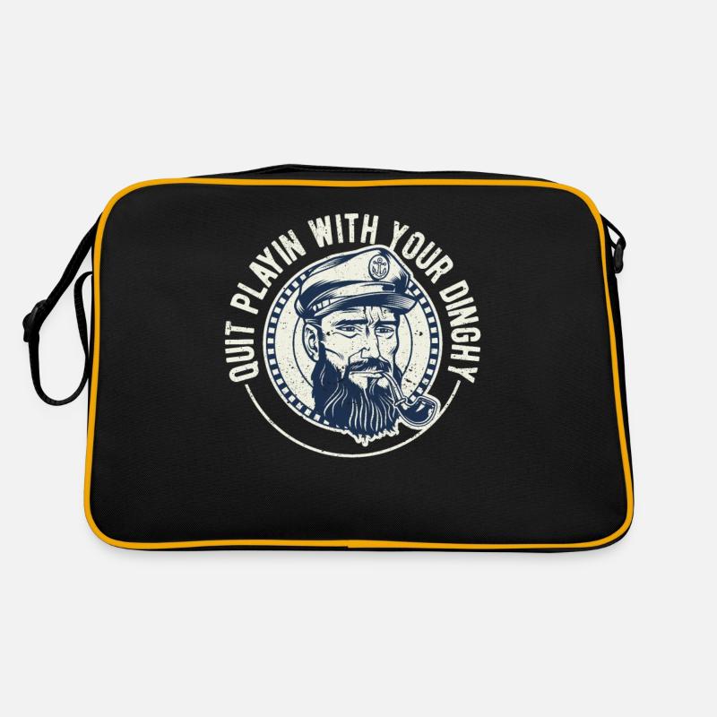 Stop playing with your dinghy Funny Retro Bag