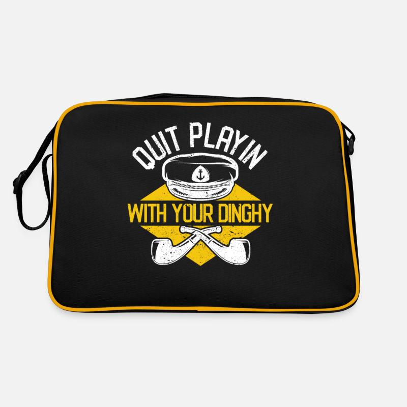 Stop playing with your dinghy Funny Retro Bag