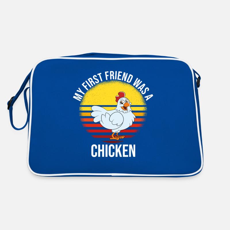 Drôle de poulet disant poulet Sac Retro