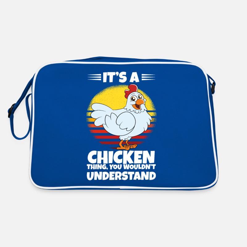Funny Chicken Saying Chicken Retro Bag