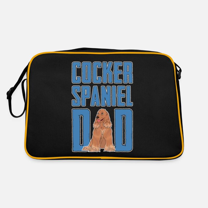 Hunde Papa Vatertag Geschenk Cocker Spaniel Retro Tasche