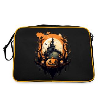 Halloween Scene - Retro Bag - black/gold - Back