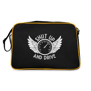 Drag Racing Shut Up And Drive Slotcars - Retro Bag - black/gold - Back