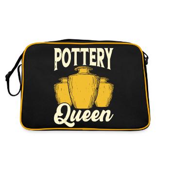 Pottery Pottery Pottery - Retro Bag - black/gold - Back