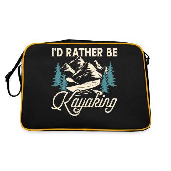 Kayak Kayaker Kayaker - Retro Bag - black/gold - Back