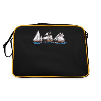 voiliers voile en eau libre voilier voilier voilier - Sac Retro - noir/or - Dos