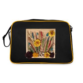 Composition de la prairie d’été polonaise - Sac Retro - noir/or - Dos