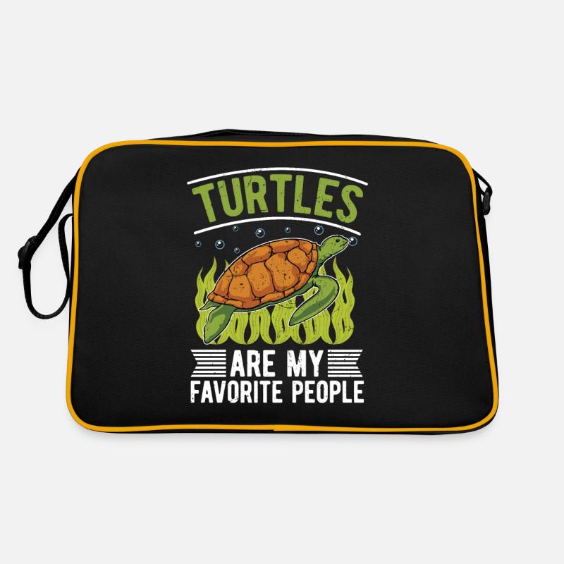 Schildkröten sind meine liebsten Menschen Tier Retro Tasche