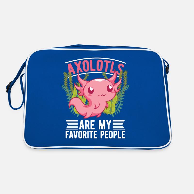 Salamandre amphibien à queue Cadeau Drôle d’Axolotl Sac Retro
