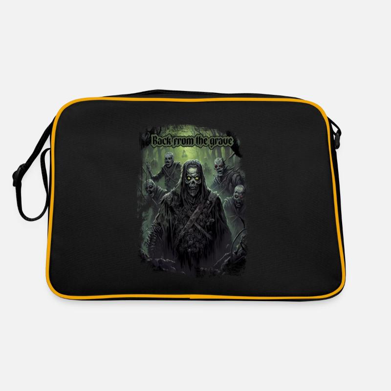 De retour de la tombe - Sac Retro - noir/or