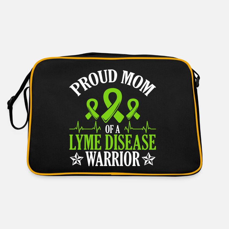 Stolze Mutter Eines Lyme-borreliose-kriegers Retro Tasche