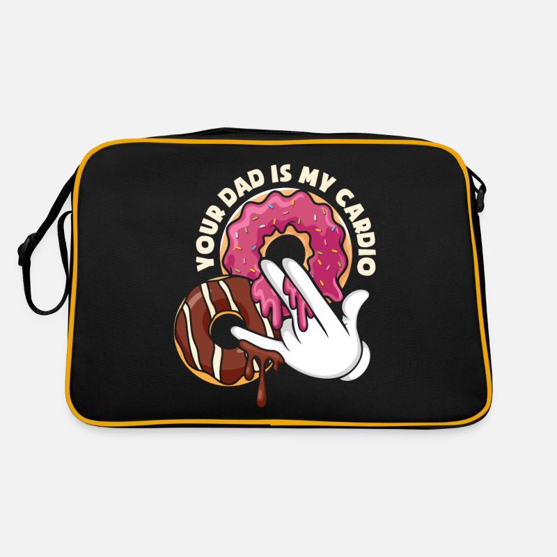 Ton père est mon beignet cardio drôle Sac Retro