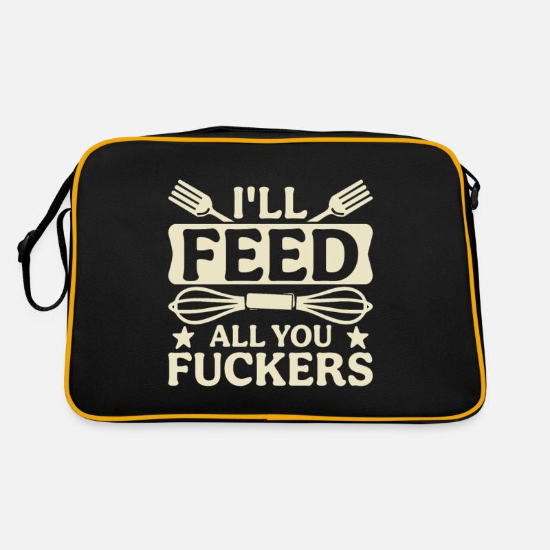 Ich Werde Euch Alle Füttern Retro Tasche