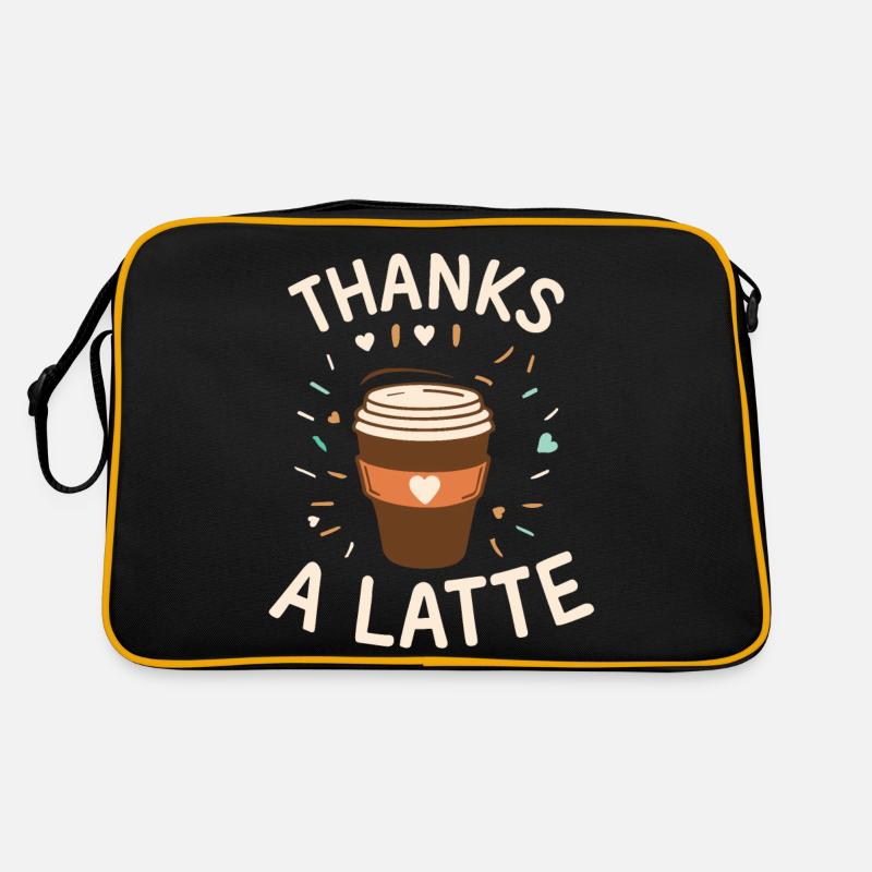Thanks A Latte - Retro Bag - black/gold