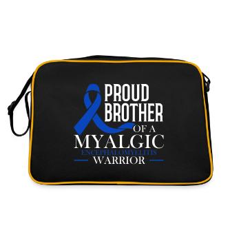 Fier frère d’un myalgique - Sac Retro - noir/or - Dos